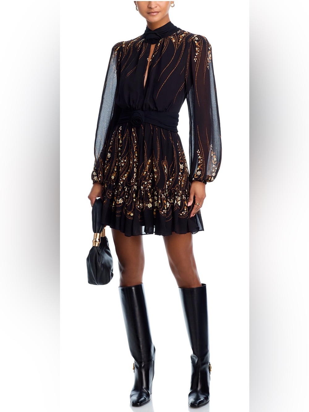 FARM Rio Garden Silhouette Long Sleeve Dress - Picture 2 of 8